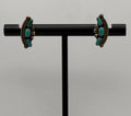 Vintage 925 Sterling Silver Turquoise Southwestern Stud Earrings