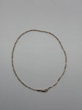 14K Yellow Gold Twisted Rope Chain Bracelet 1.39g Lobster Clasp Fine Jewelry