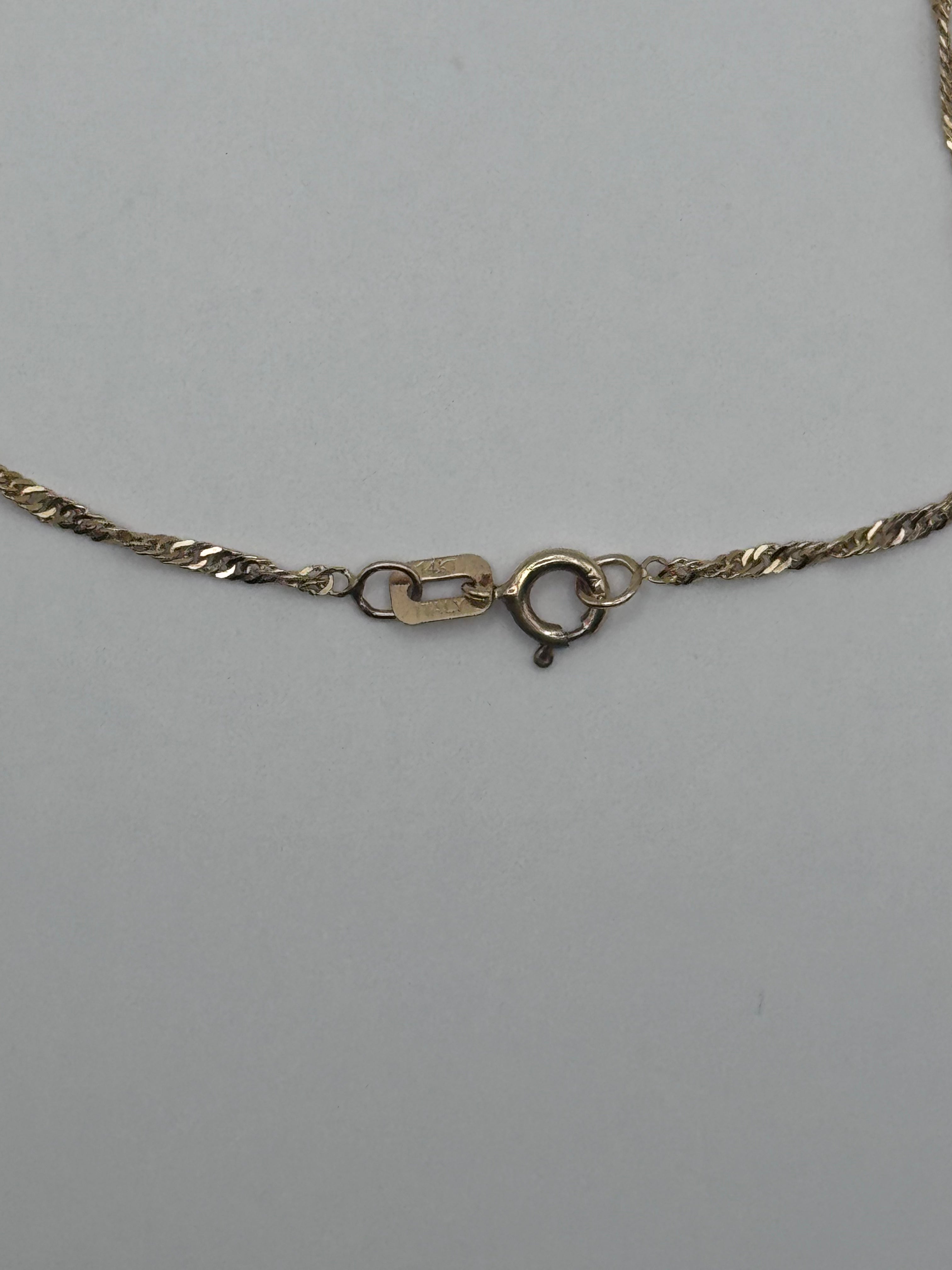 14K Yellow Gold Heart Station Bracelet 0.94g Delicate Dainty Fine Jewelry