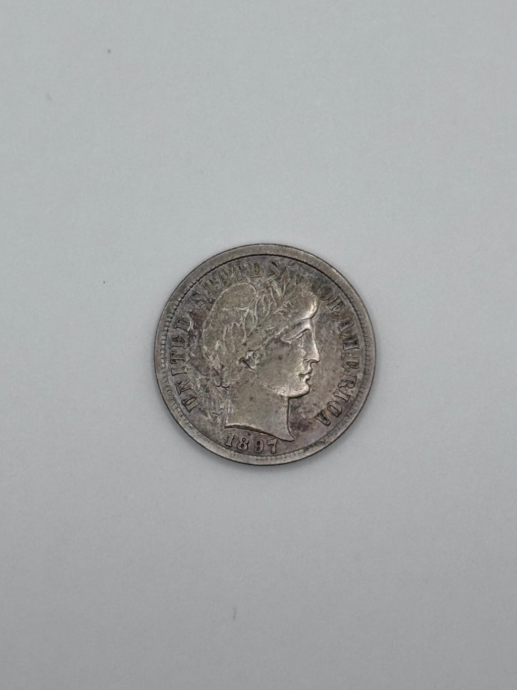 1897-S Barber Dime 90% Silver 10C San Francisco Mint U.S. Coin