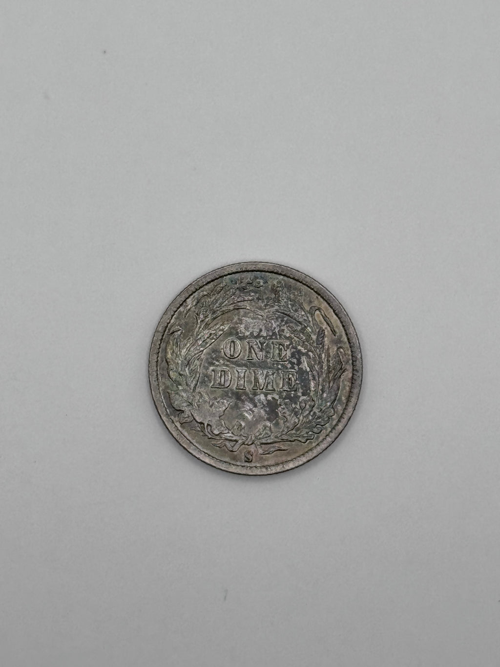 1897-S Barber Dime 90% Silver 10C San Francisco Mint U.S. Coin