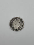 1896 Barber Dime 90% Silver 10C Philadelphia Mint U.S. Coin
