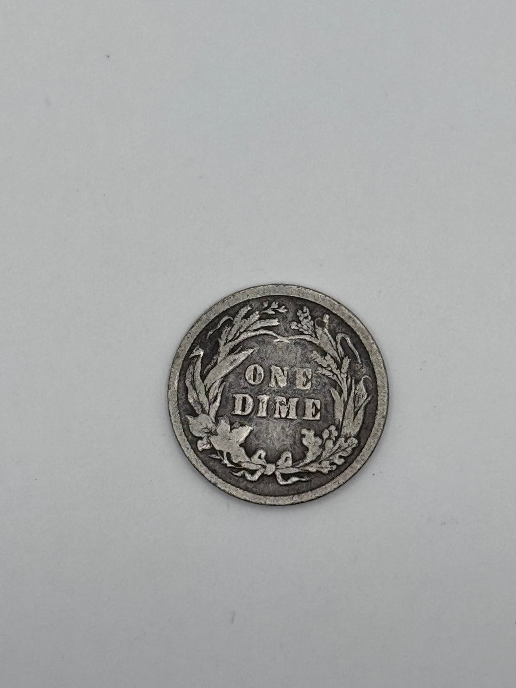1896 Barber Dime 90% Silver 10C Philadelphia Mint U.S. Coin