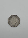 1895 Barber Dime 90% Silver 10C Philadelphia Mint U.S. Coin