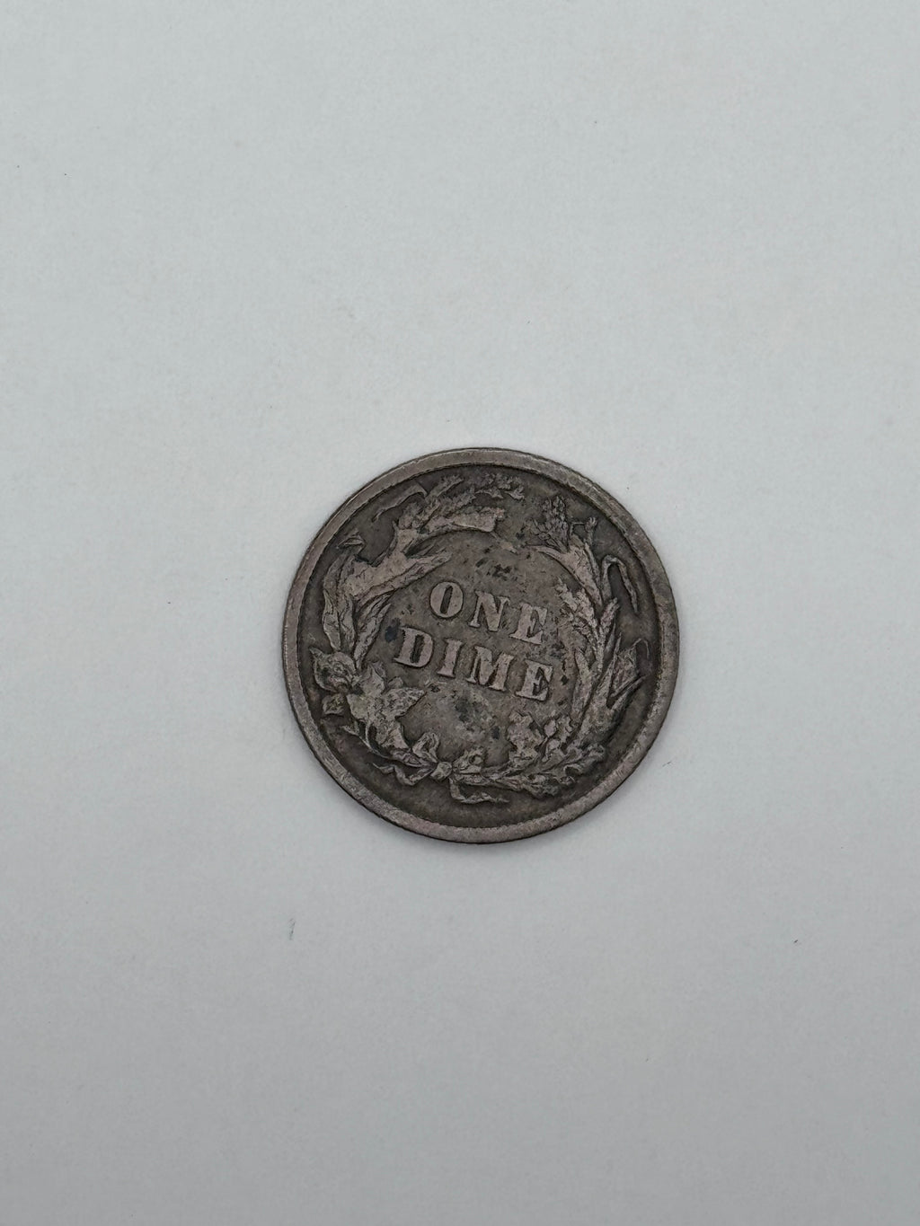 1892 Barber Dime 90% Silver 10C Philadelphia Mint U.S. Coin