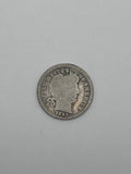1893 Barber Dime 90% Silver 10C Philadelphia Mint U.S. Coin