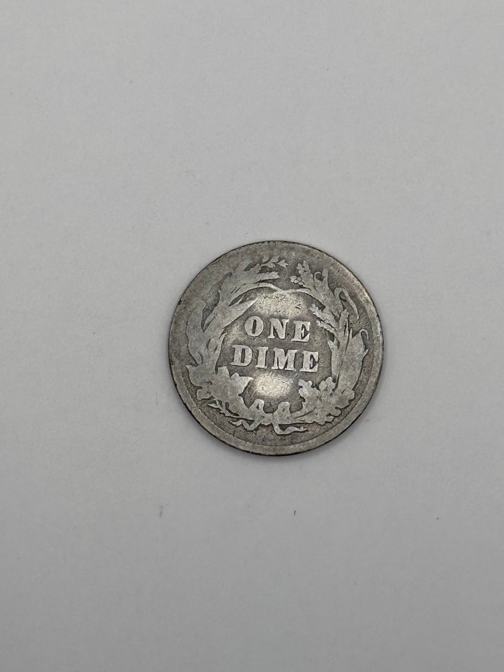 1893 Barber Dime 90% Silver 10C Philadelphia Mint U.S. Coin