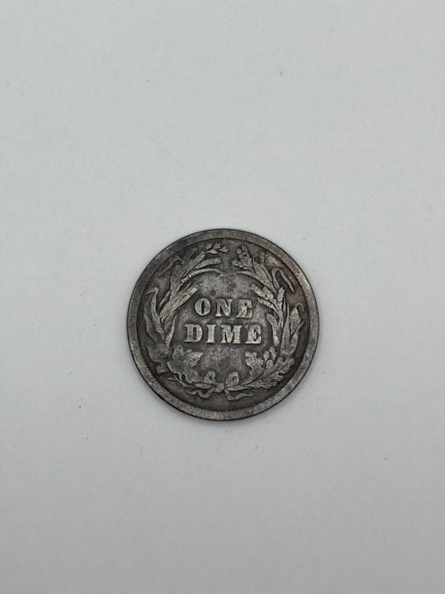 1894 Barber Dime 90% Silver 10C Philadelphia Mint U.S. Coin