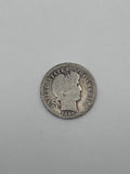 1898 Barber Dime 90% Silver 10C Philadelphia Mint U.S. Coin