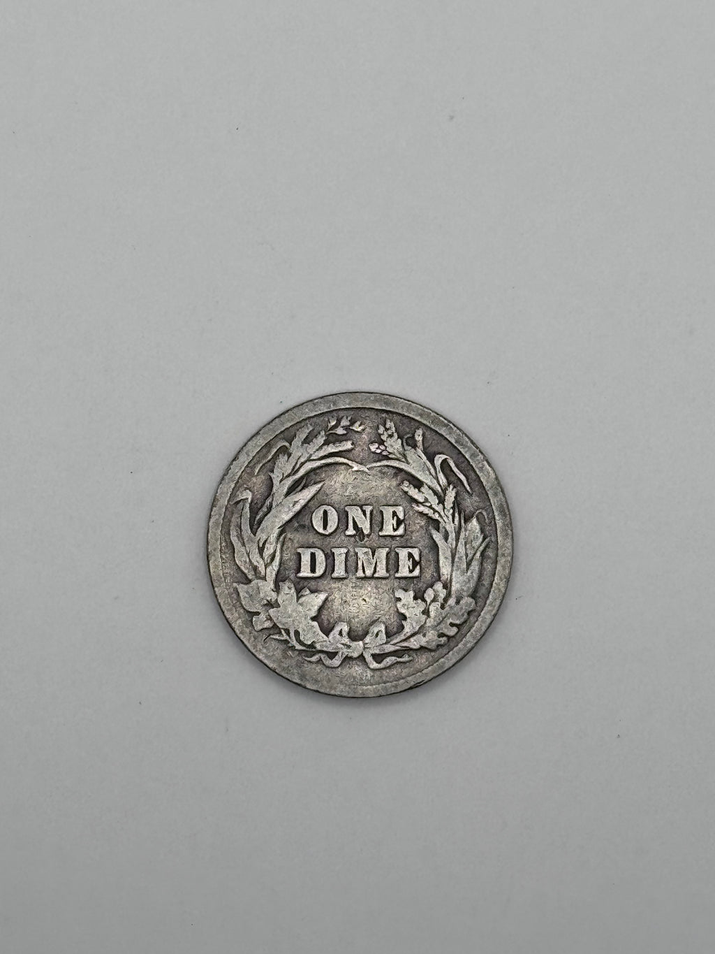 1898 Barber Dime 90% Silver 10C Philadelphia Mint U.S. Coin