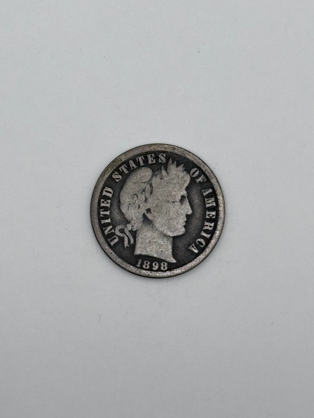 1898-O Barber Dime 90% Silver United States 10C Coin New Orleans Mint