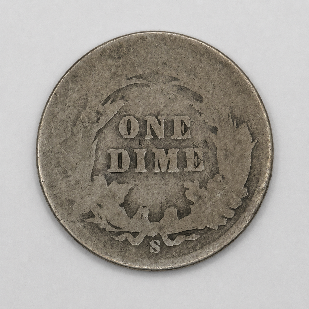 1899-S Barber Silver Dime 10C San Francisco Mint U.S. 90% Silver Coin