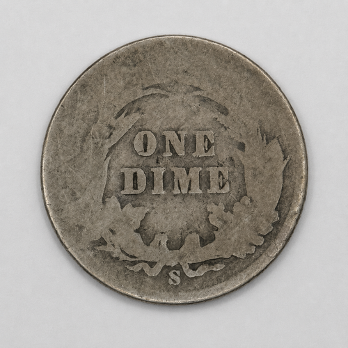 1899-S Barber Silver Dime 10C San Francisco Mint U.S. 90% Silver Coin