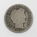 1899-S Barber Silver Dime 10C San Francisco Mint U.S. 90% Silver Coin