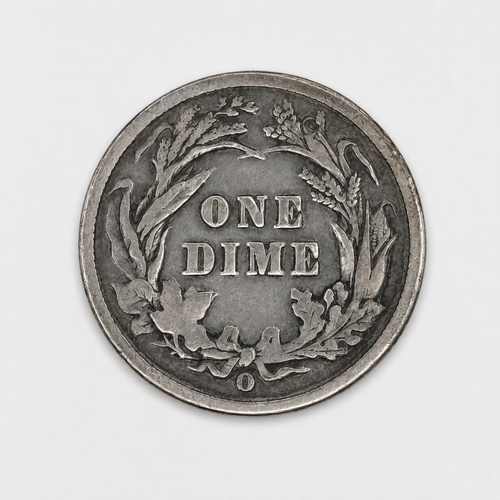1899-O Barber Silver Dime 10C New Orleans Mint U.S. 90% Silver Coin