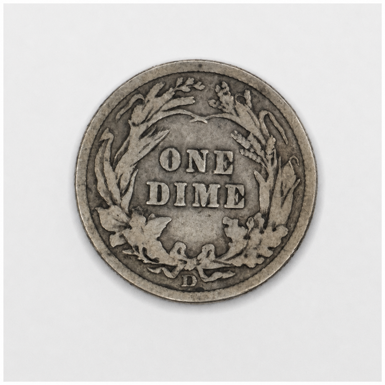 1907-D Barber Silver Dime 10C Denver Mint U.S. 90% Silver Coin