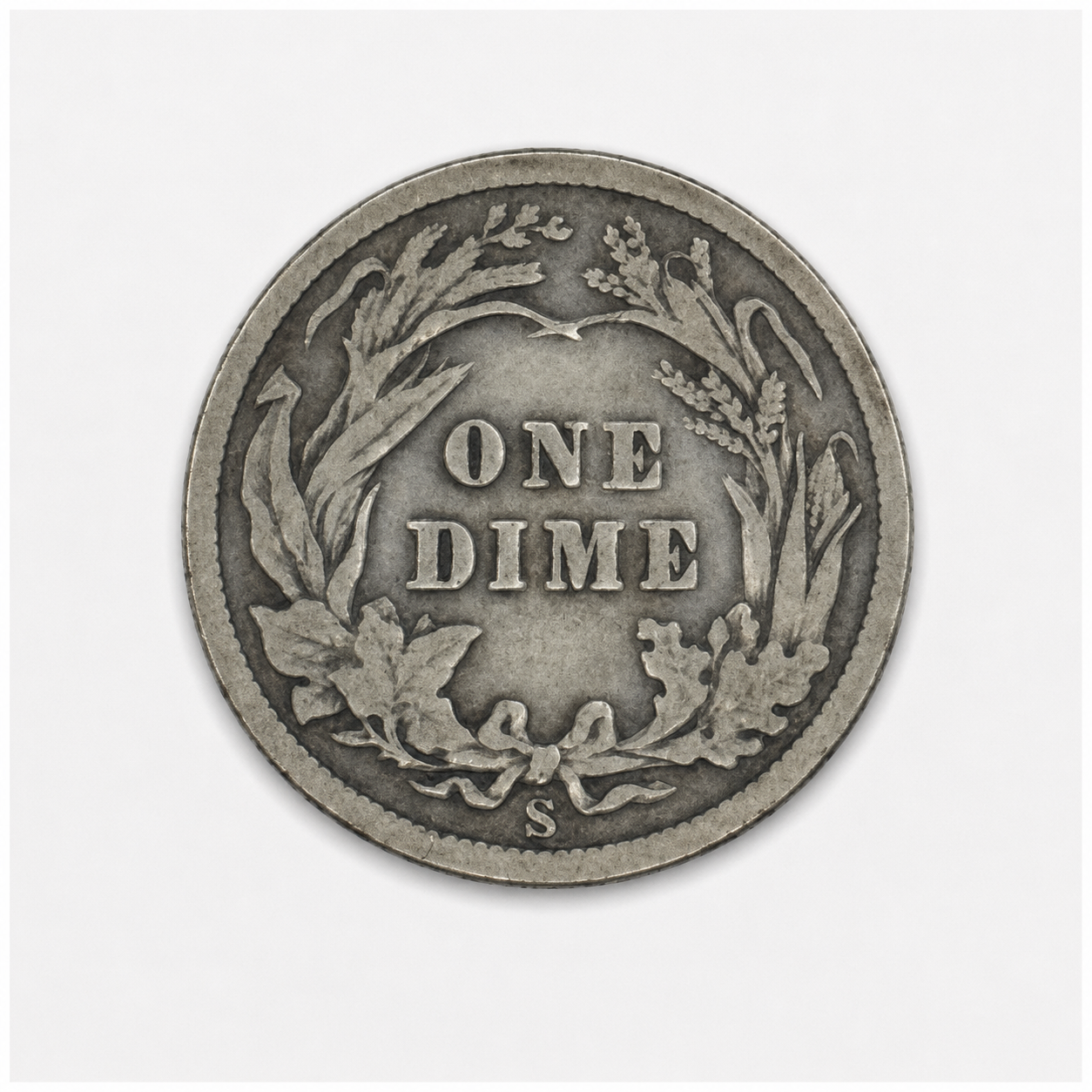 1906-S Barber Silver Dime 10C San Francisco Mint U.S. 90% Silver Coin