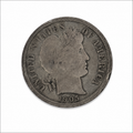 1905-O Barber Silver Dime - New Orleans Mint - U.S. 90% Silver 10C Coin