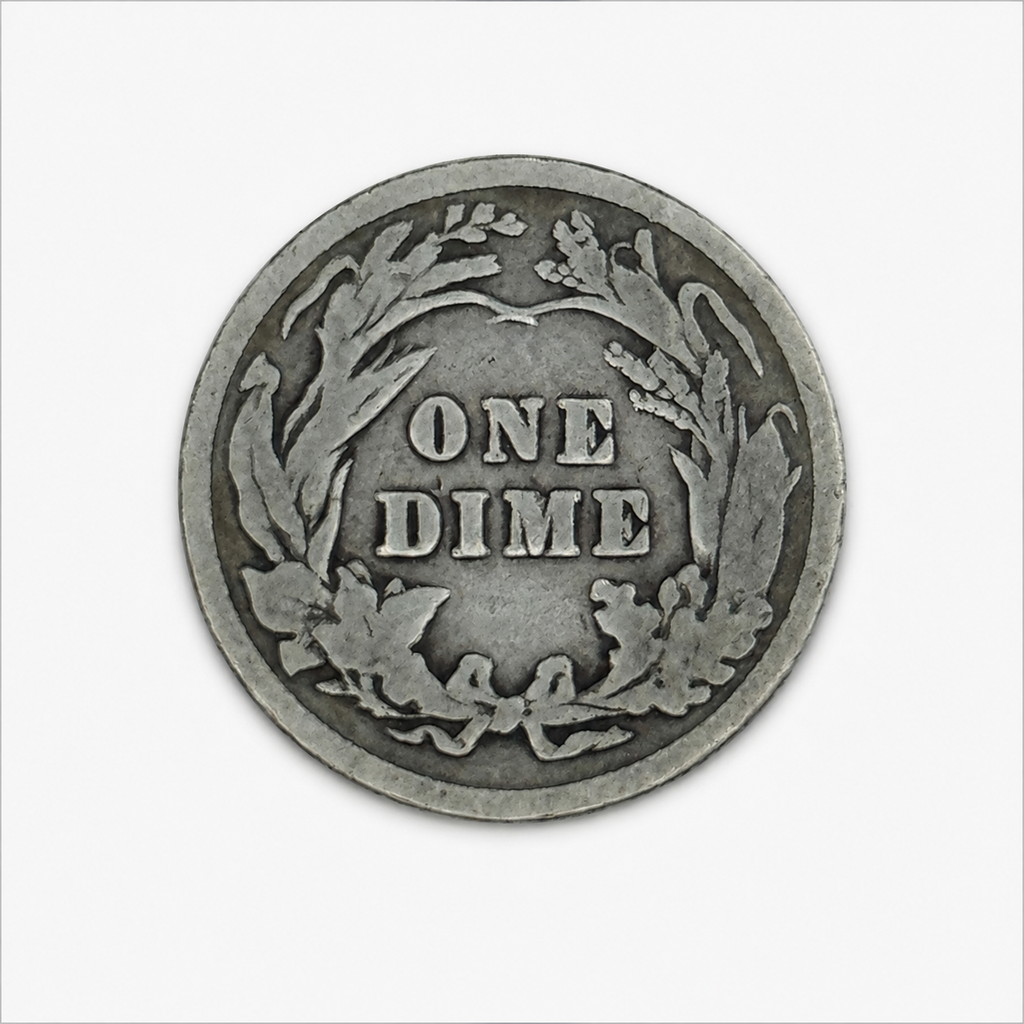 1903 Barber Silver Dime - Philadelphia Mint - U.S. 90% Silver 10C Coin