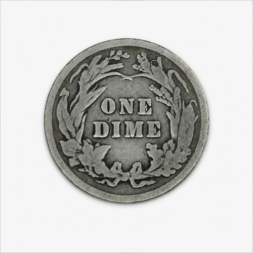 1903 Barber Silver Dime - Philadelphia Mint - U.S. 90% Silver 10C Coin