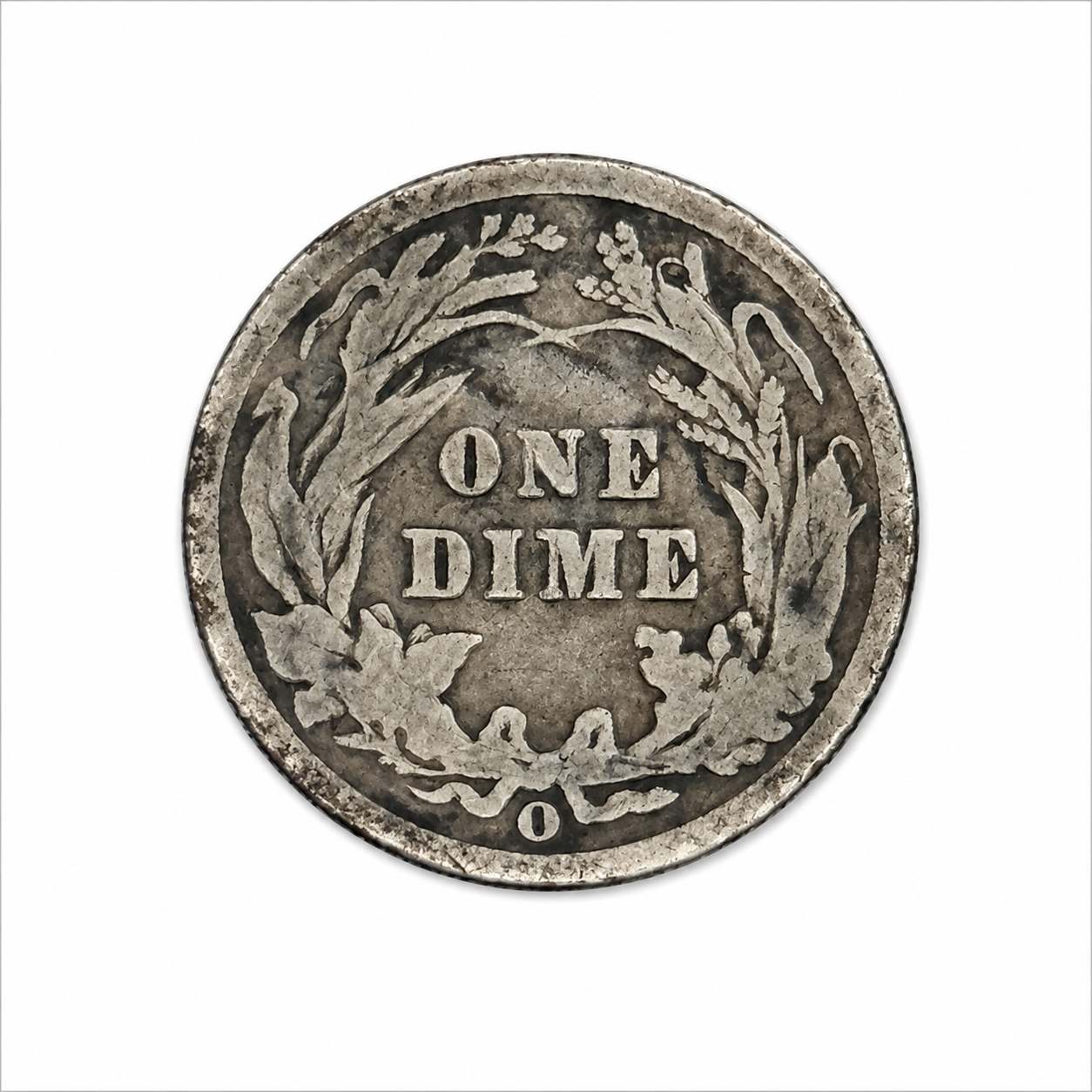 1901-O Barber Silver Dime - New Orleans Mint - U.S. 90% Silver 10C Coin