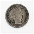 1902-S Barber Silver Dime - San Francisco Mint - U.S. 90% Silver 10C Coin