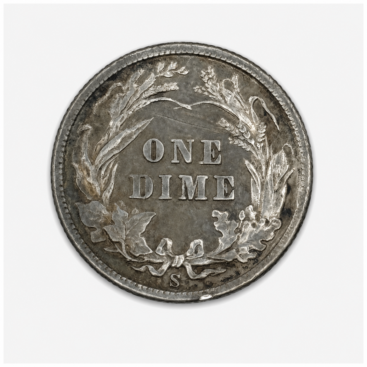 1905-S Barber Silver Dime - San Francisco Mint  - U.S. 90% Silver 10C Coin