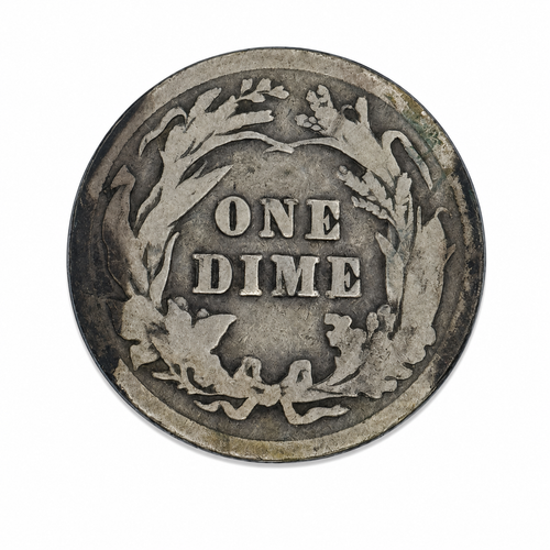 1900 Barber Silver Dime 10C Philadelphia Mint U.S. 90% Silver Coin