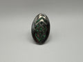 Vintage 925 Sterling Silver Green Turquoise Mosaic Inlay Ring