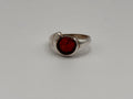 Vintage Round Baltic Amber 925 Sterling Silver Ring Size 5.5