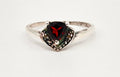 Trillian Cut Garnet 925 Sterling Silver Birthstone Ring Size 8.75