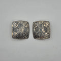 Vintage 925 Sterling Silver Scottish Thistle Floral Clip-On Earrings 21mm 5.59g