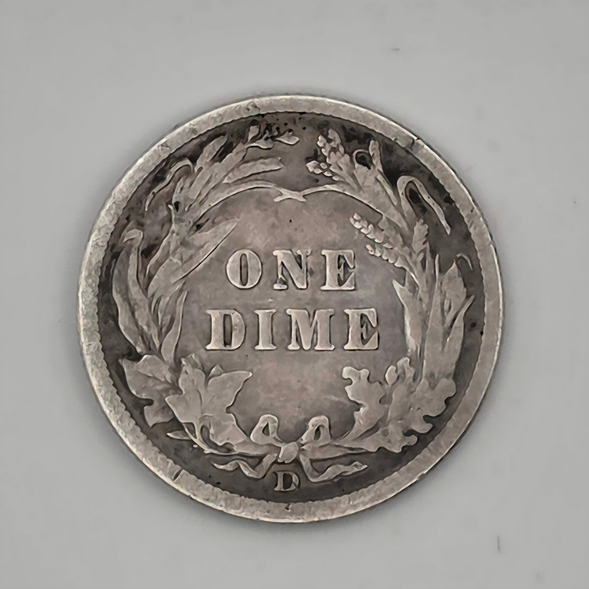 1910-D Barber Dime 90% Silver Denver Mint Vintage US Coin