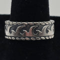 Taxco Mexico 925 Sterling Silver Wave Band Ring TA-58 Size 8 6.93g