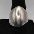 Vintage Taxco TF-55 Mexico 925 Sterling Silver Modernist Dome Ring Size 8 12g