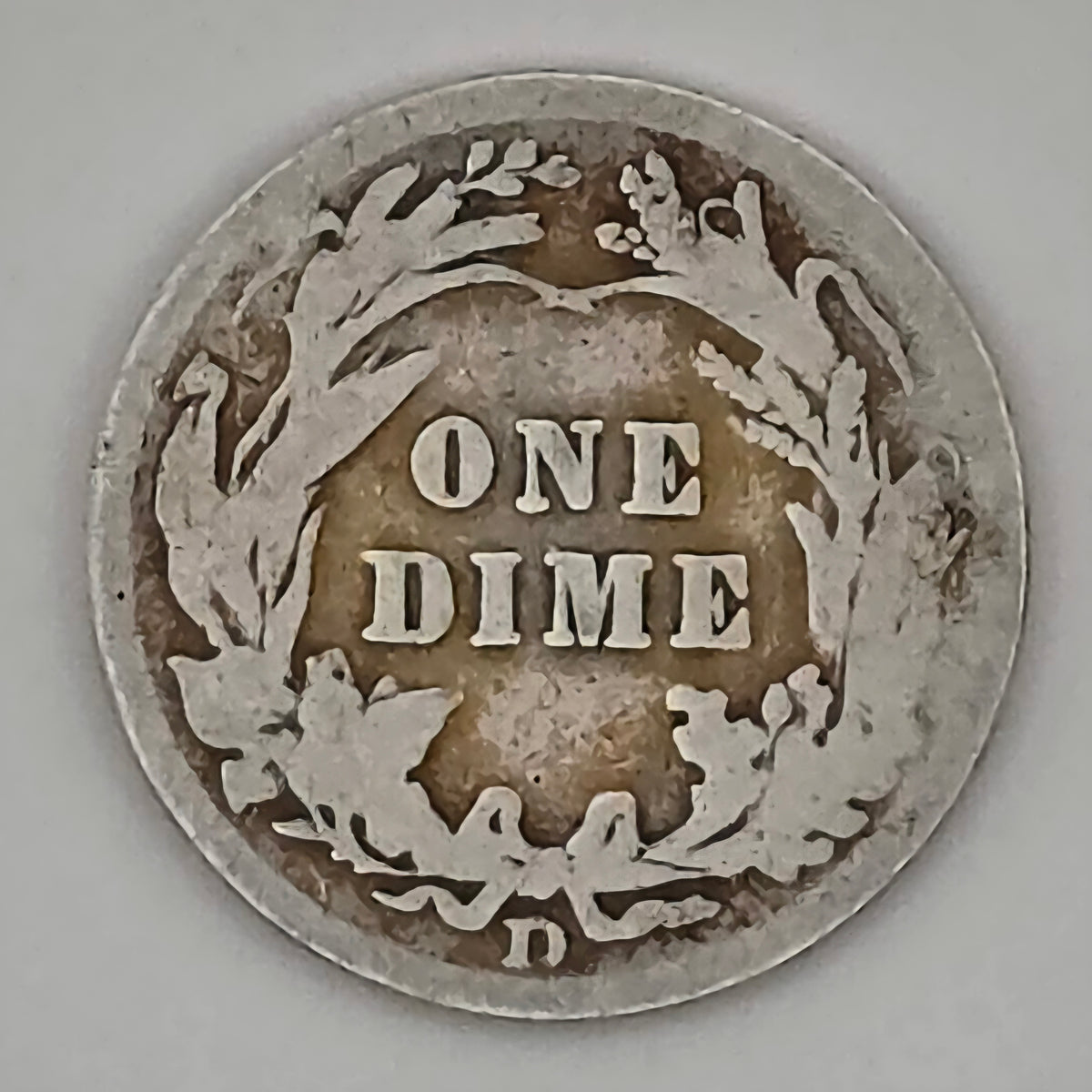 1909-D Barber Dime 90% Silver Denver Mint U.S. Coin