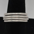 925 Sterling Silver Spinner Fidget Ring Size 7 Wide 7.5mm Band 8.16g