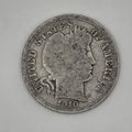 1910-S Barber Dime 90% Silver San Francisco Mint U.S. Coin