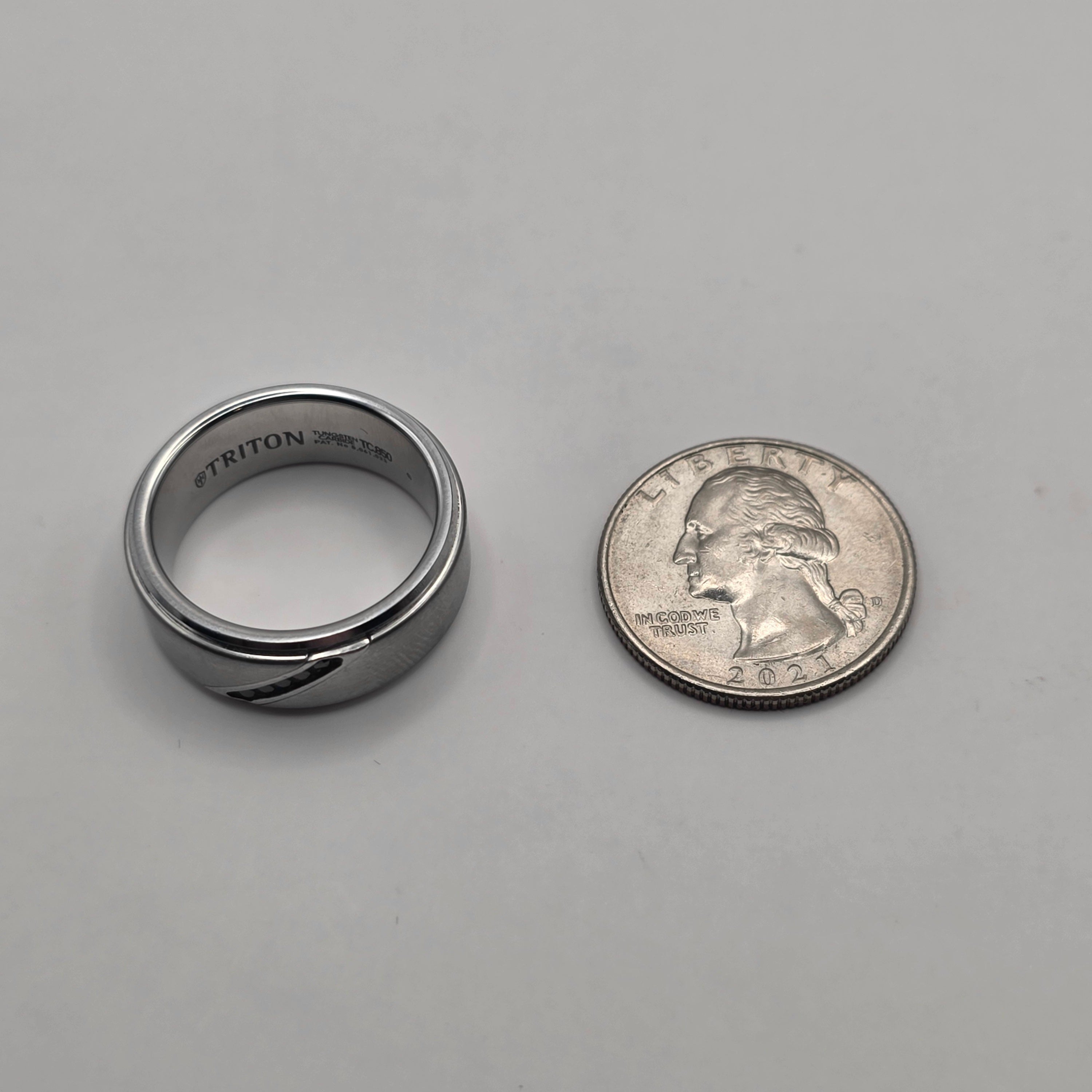 Triton Tungsten Men's Wedding Ring Size 10