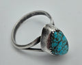 Kingman Turquoise Sterling Silver 925 Najavo Ring Size 5.75