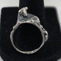 Antique 925 Sterling Silver Handmade Farm Animal Ring Size 7 Artisan Folk Art