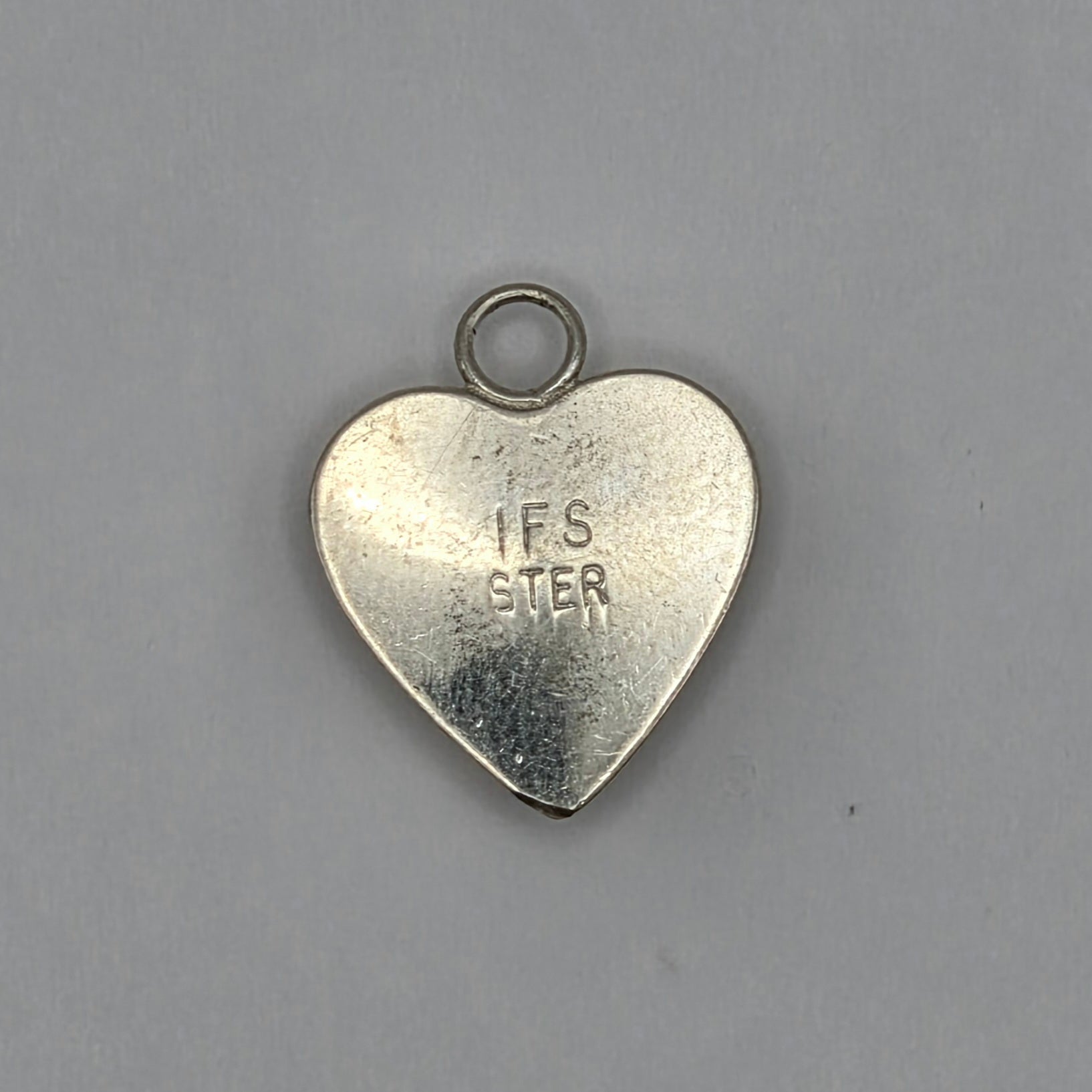 Vintage Sterling Silver 925 Puffy Heart Pendant Charm – 0.82g