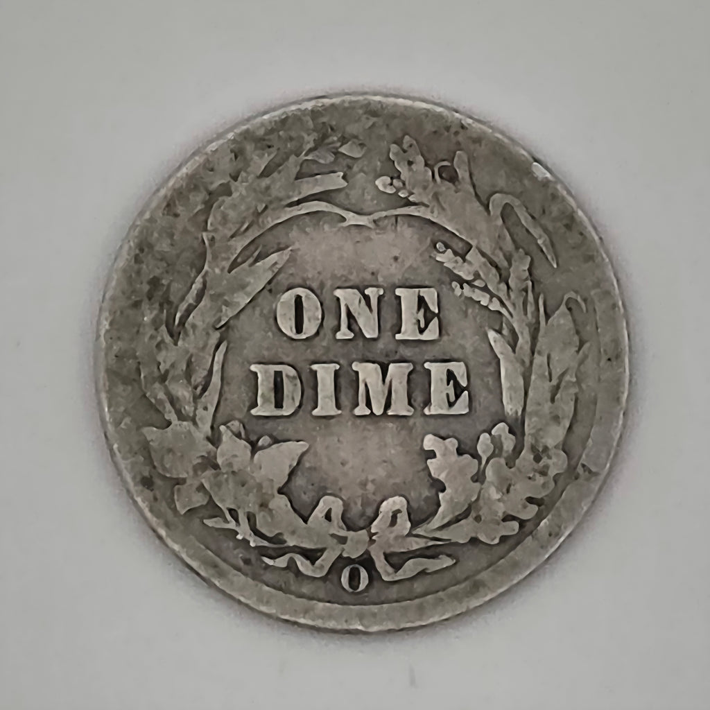 1908-O Barber Dime 90% Silver New Orleans Mint U.S. Coin