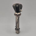 Vintage 925 Sterling Silver Tussie Mussie Posy Holder Flower Vase Brooch Pin 2"