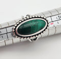 Malachite Sterling Silver 925 Vintage Navajo Ring Size 5