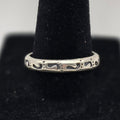 925 Sterling Silver Baby Footprints Ring Size 10 Mother’s Keepsake Stacker 3.51g