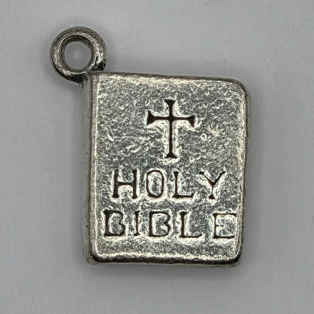 925 Sterling Silver Holy Bible Book Charm Pendant