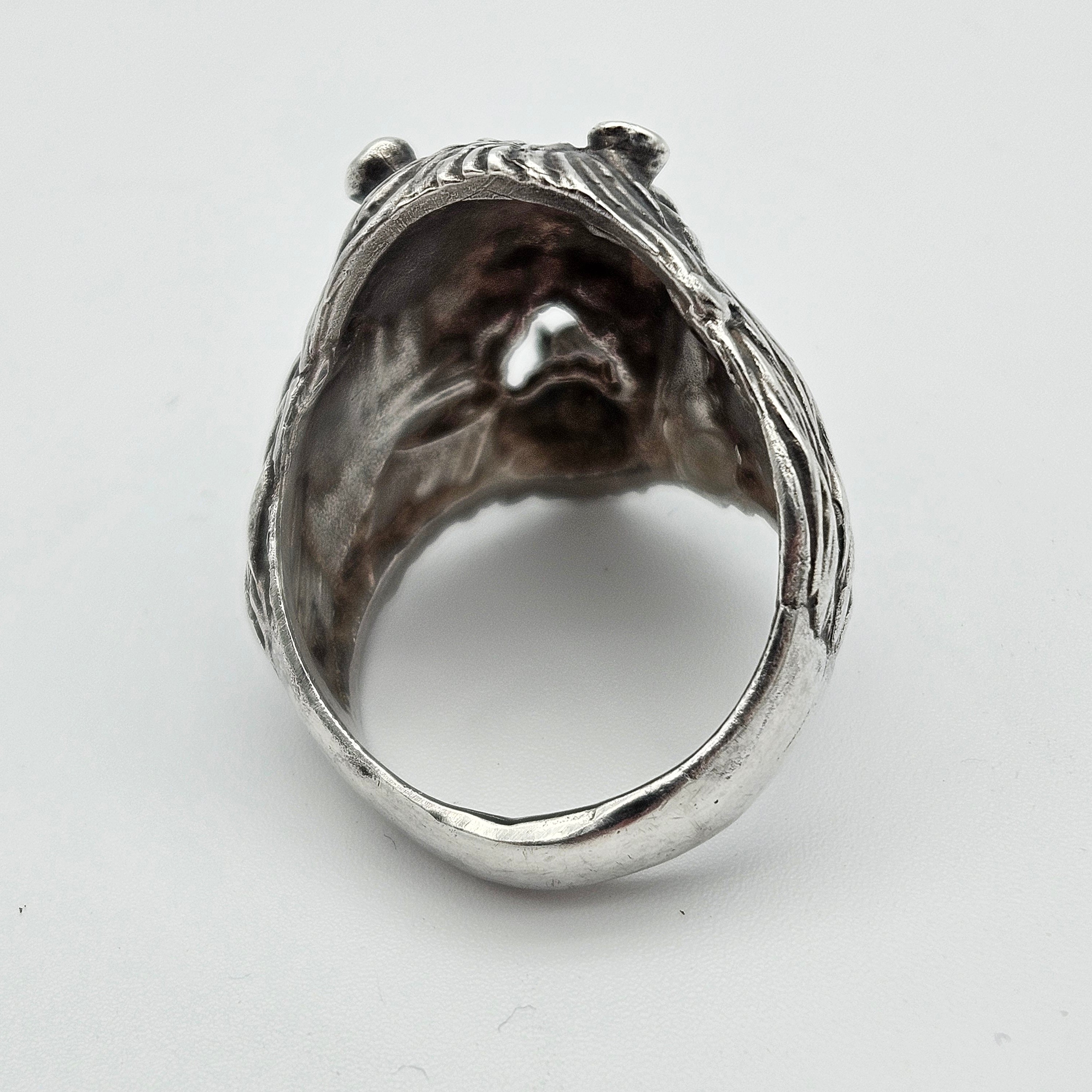 Lion Men's Ring Size 13.5 Heavy 925 Sterling Silver