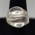 Vintage Taxco Mexico TF-25 925 Sterling Silver Modernist Ring Size 6 10.42g