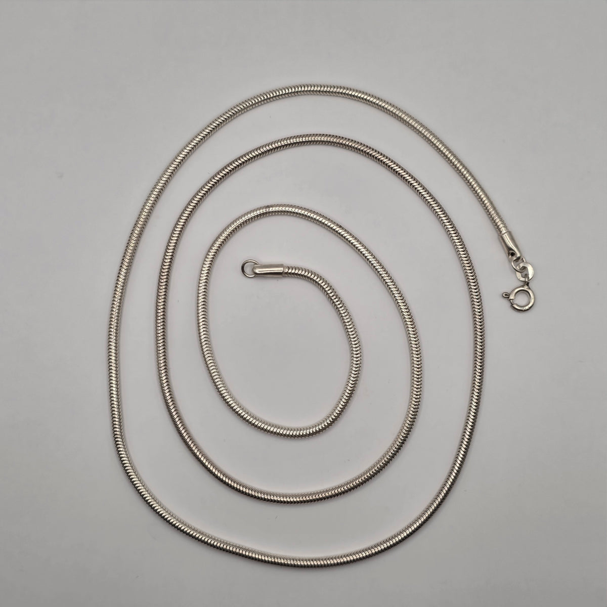 925 Sterling Silver 30" Round Snake Chain Necklace 2.3mm Heavy 22.74g